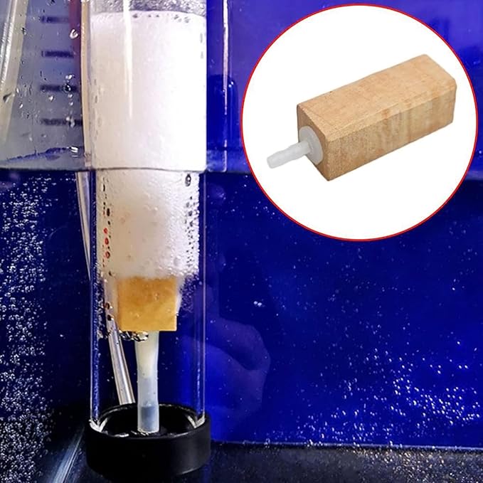 5pcs Increasing Wood Air Stone Aerator Bubble Diffuser Natural Wooden Air Bubble Stone for Aquariums Fish Tanks Fish Aquarium Accessories Tanks