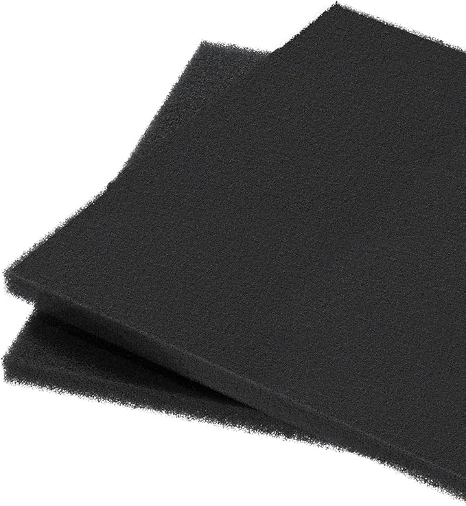 Pawfly Aquarium Filter Media Pad for Fish Tank Filters 20" L x 20" W x 1" H, 20PPI Aquarium Filter Media Sponge Filter Floss Roll for Sumps Ponds, 2 Pack