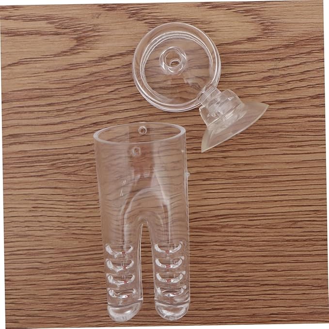 NOLITOY 3pcs Automatic Shrimp Feeder with Cover Transparent Feeding Cup for Fish Tank Easy Installation with Cup Design for Aquariums and Fish Tanks