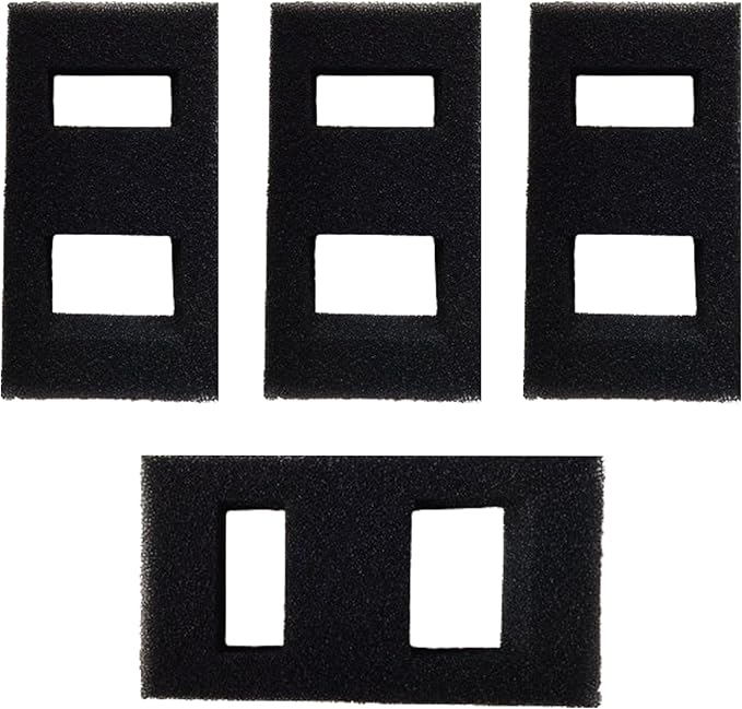 4 Pcs Aquarium Bio Sponge Foam Filter Pads for Fluval SPEC Filtration Systems, A1376 Replacement