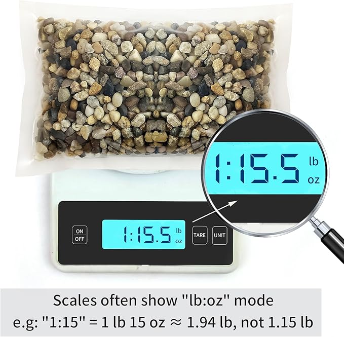 FANTIAN 2 lbs Aquarium Gravel, 1/4 inch Pea Gravel for Fish Tank, Decorative Pebbles River Rocks for Plants Succulent Vase Indoor Water Fountains and Outdoor Landscaping