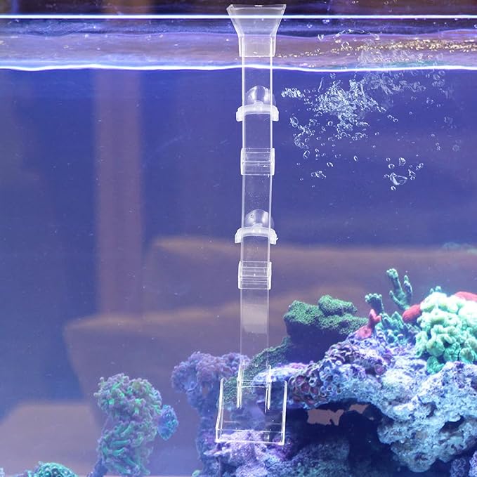 Levemolo Aquarium Feeder Tube Fish Food Dispenser for Betta Shrimp Tanks, Submersible Feeding Pipe with Connector, Aquarium Supplies for Automatic Fish Feeding