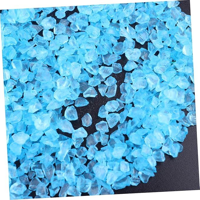 2pcs Craft Sand Decorative Glass Pebbles for Sand Art Micro Landscape Fish Tank Decoration