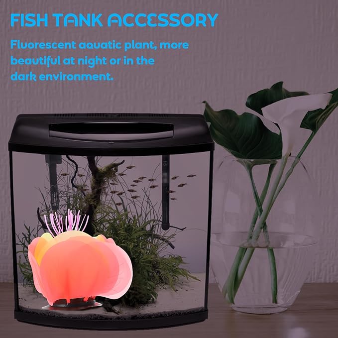 BESPORTBLE Colorful Artificial Water Lily Lotus for Fish Tank Decorations Realistic Simulation Aquatic Plant for Aquascaping and Fish Tank Landscaping Decor