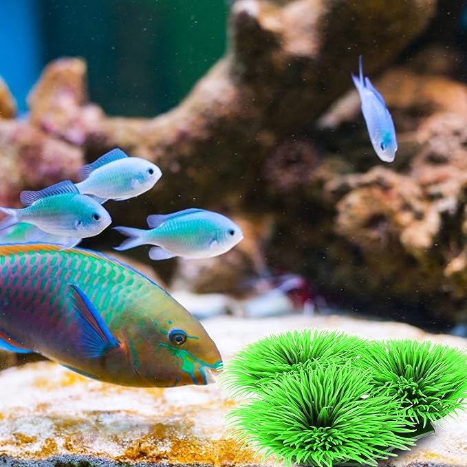 Tyenaza Fish Breeding Grass, Aquarium Fish Tank Plastic Plants Ornamental Fish Betta Resting Spawning Bed Plastic Aquarium Plants Fish Tank Supplies