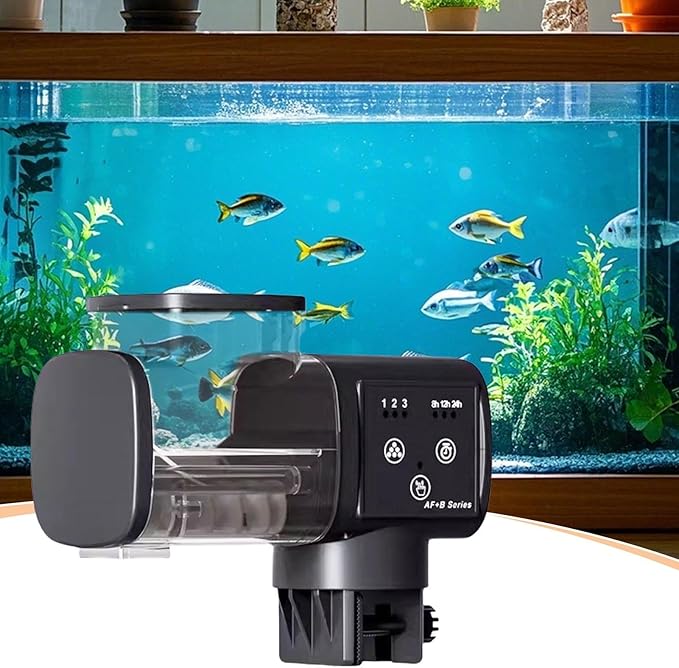 Fish Food Feeder,Automatic Smart Waterproof | Aquarium Automatic Feeder - for Betta Turtle Pellet Vacation Weekend Day Traveling Pond