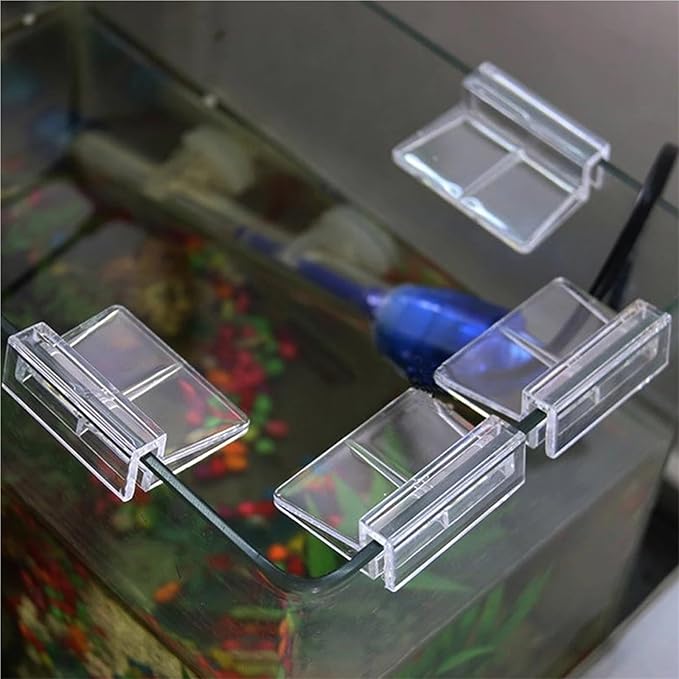 Aquarium lid Clips 20Pcs 5-12mm Acrylic Fish Tank Lid Cover Support Holder Bracket Clip Aquarium Top Cover Bracket Aquarium Cap Support Rack(8mm)