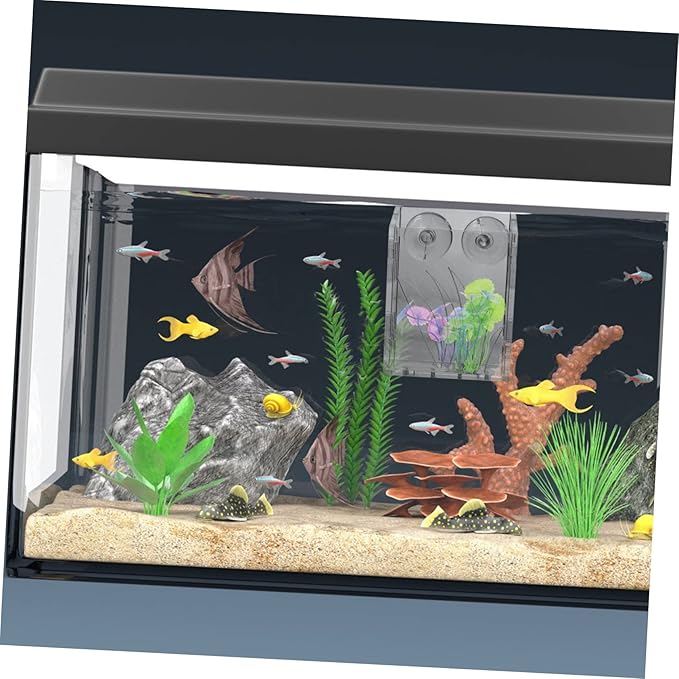 3pcs Fish Tank Planting Cup Clear Container for Plants Plants Decor Aquarium Decoration Fish Food Feeder Aquatic Planter Water Holder Water Container Acrylic