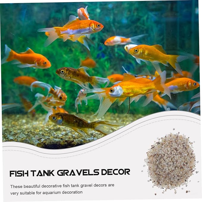 Unomor 1set Aquarium Gravel Decorative Stones Polished Natural Sand for Fish Tank Substrate Safe for Freshwater for Aquascaping and Vase Filling