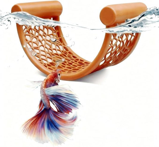 CPLIKE Natural Wood Betta Hammock - Floating Resting Log for Bettas, Shrimp & Nano Fish - Aquarium Hideout, Fish Tank Decor, Aquatic Perch for Small Tanks