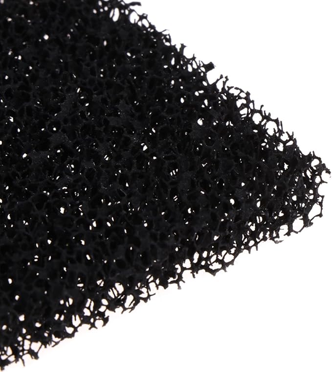 5 Pieces Aquarium Filter Media Activated Carbon Sponge Pad Replacement Foam Cut to Fit 5.1x5.1x0.4 Inch Heater Light Thermometers Gravel Sand Decorations Fish Tank Decorations Light