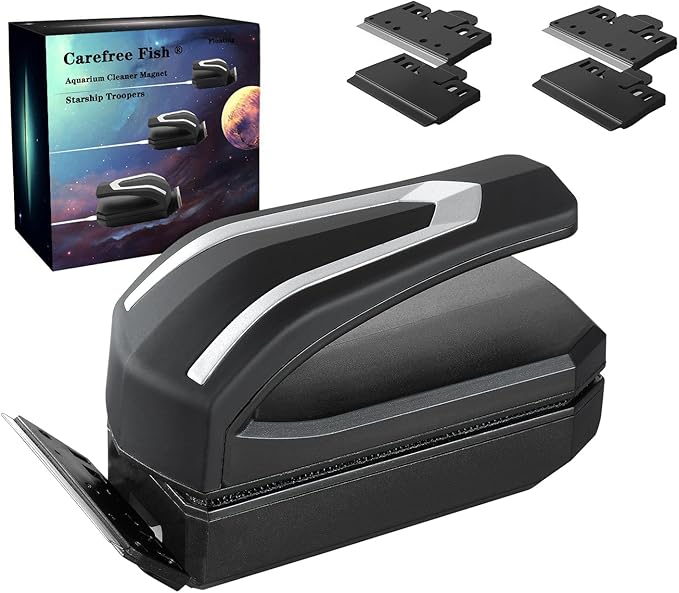 Carefree Fish Aquarium Starship Troopers Magnetic Cleaner Stainless Steel Blades 4Pcs for Size M and L