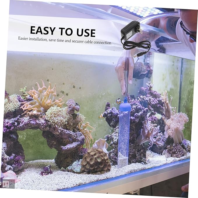 Cord to Attach to Fish Tank Suction Lights for Fish Tanks Top Fin Fish Tank Light Cord Aquarium Power Strip Fish Tank Strip Light Plug Power Supply 12v1a Led Jellyfish Lamp