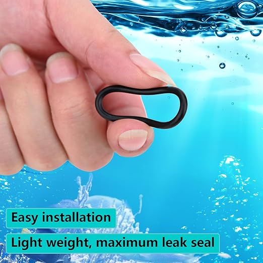 A20212 A-20212 Top Cover Click-Fit O-Ring, Compatible with FX4 FX5 FX6 Aquarium Fish Tank Seal Gasket Ring, Rubber Sealing Washer Replacement Ring for Prevent Leakage(4PCS)