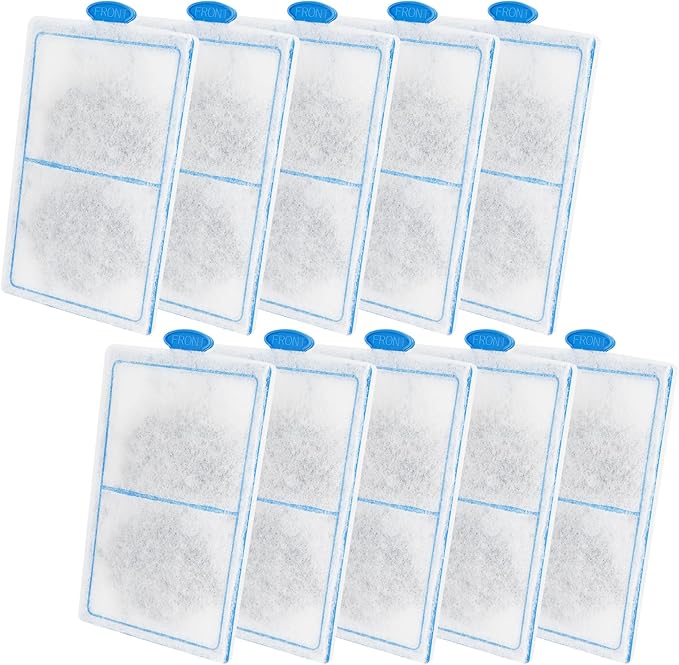 hygger 10 Pack Replacement Aquarium Carbon Filter Cartridges Hang On Back Filter HG149-M HG149-L