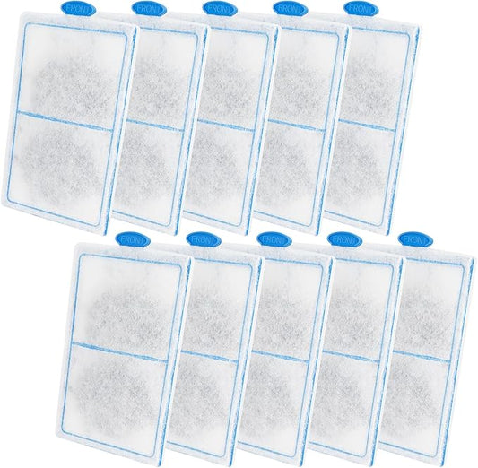 hygger 10 Pack Replacement Aquarium Carbon Filter Cartridges Hang On Back Filter HG149-M HG149-L