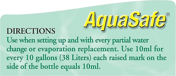 TetraFauna AquaSafe for Reptiles and Amphibians 3.38 Oz, Aqua-Terrarium Water Conditioner, Makes Tap Water Safe (Pack of 2)