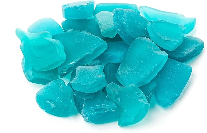 Galapagos (05134 Aquarium Sea Glass, Cold Blue, 4lb Bag