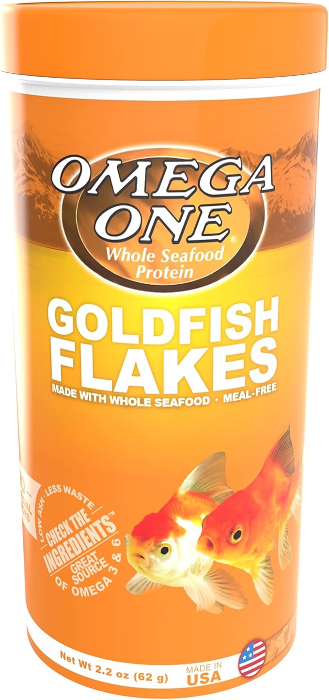 Omega One Goldfish Flakes, 2.2 oz.