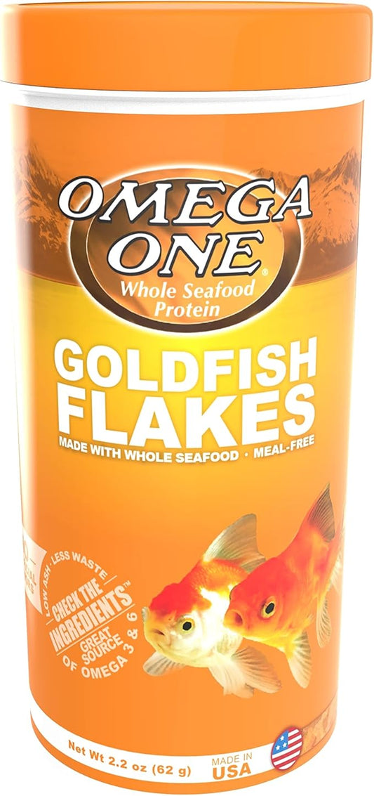 Omega One Goldfish Flakes, 2.2 oz.