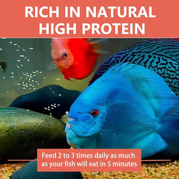 Liquid Brine Shrimp Fish Food – Enriched Aquarium Feed for All Life Stages, Fry Development & Vibrant Fish Colors