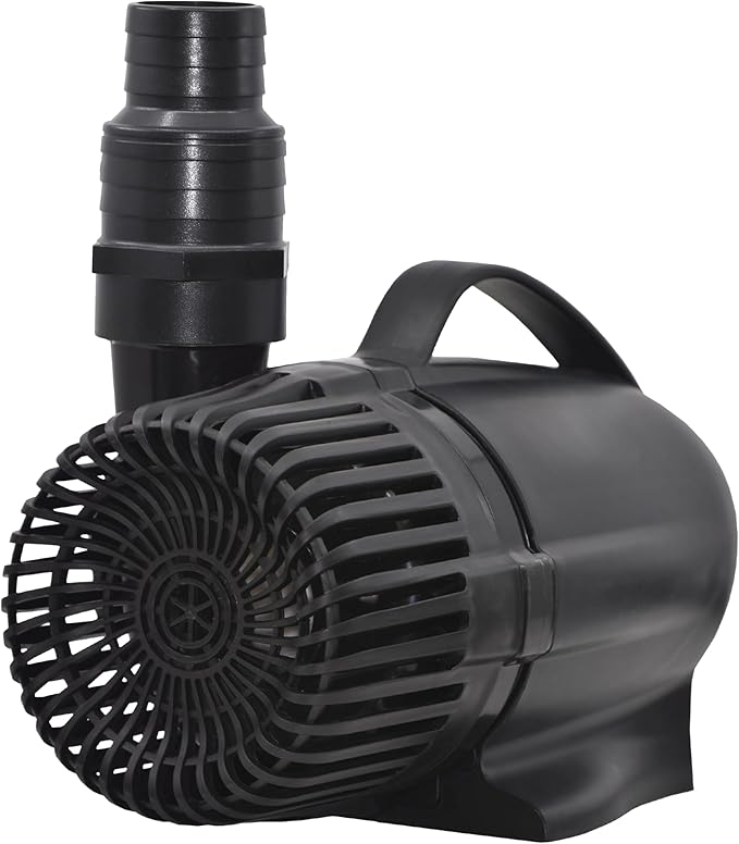 smartpond 3,600 GPH Waterfall Pump, Ideal for 15 ft. Tall Waterfalls, Self-Cooling, Long-Lasting, Energy Efficient, No Tools Needed, Bonus pumpshield™ Included