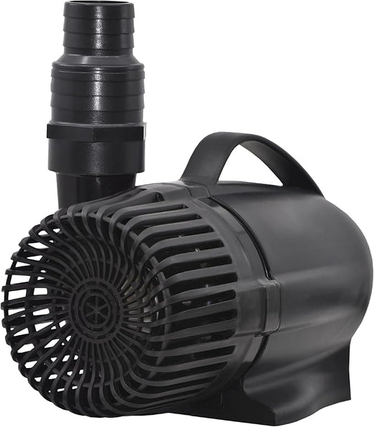 smartpond 3,600 GPH Waterfall Pump, Ideal for 15 ft. Tall Waterfalls, Self-Cooling, Long-Lasting, Energy Efficient, No Tools Needed, Bonus pumpshield™ Included