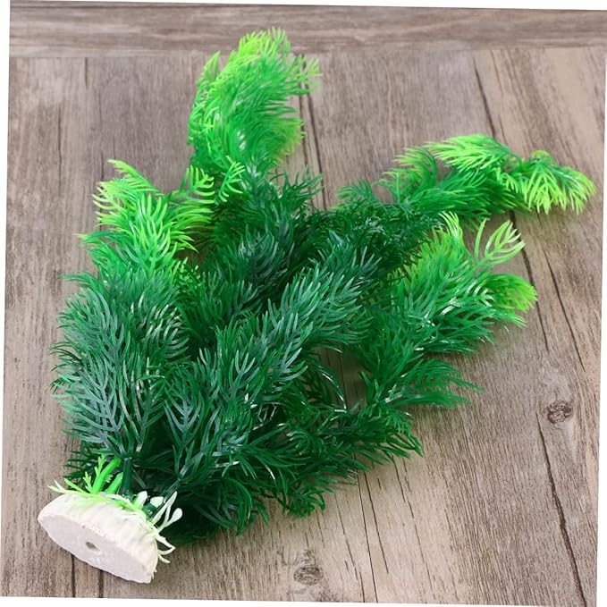 balacoo Plants for Fish Tank Green Decor Greenery Fish Tank Decoration Ornament Plastic Artificial Fish Tank Plants Plastic Plants for Aquariums Artificial Plants for Fish Tank Decorate