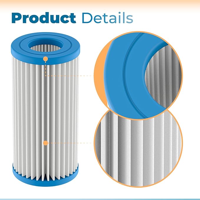 ANTOBLE 4 Pack PA0140 Micron Cartridges Replacement Parts Compatible with MarineLand Magnum Canister Filters and Polishing Internal Canister Filters, Fish Tank Aquarium Water Polisher