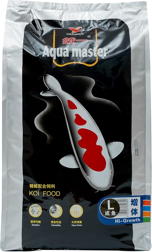 Aqua Master Hi-Growth Koi Fish Food 22-Pound, Large