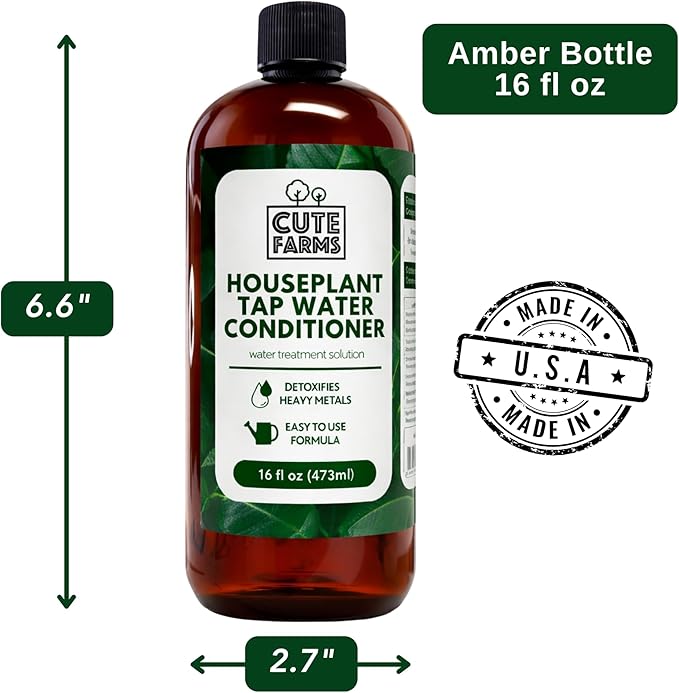Tap Water Conditioner for Houseplants, Hydroponics, & Aquariums | 16oz | Detoxifies Heavy Metals, Remove Chlorine & Chloramines, Balance pH, Support Plant Growth - Cute Farms