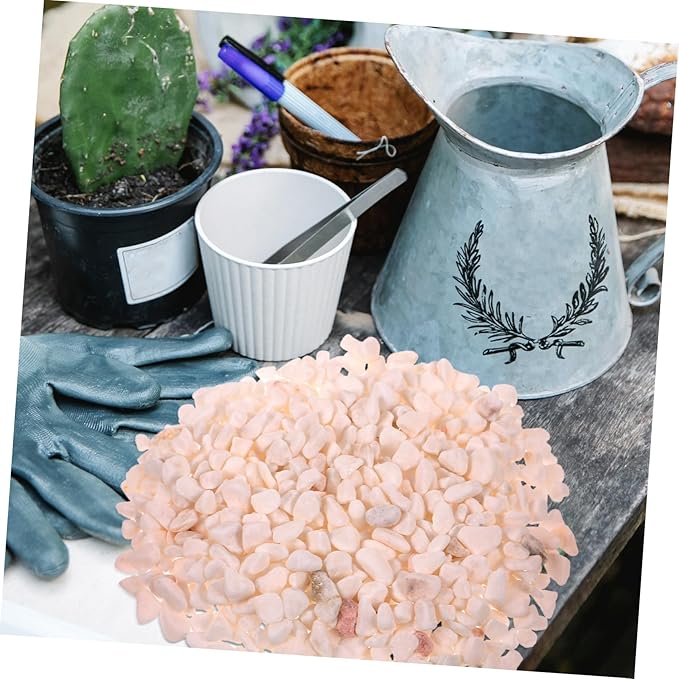 GALPADA 1bag White Jade Sand for Aquarium Landscaping Natural Stones for Fish Tank Decor Pack of Decorative Gravel for Plants and