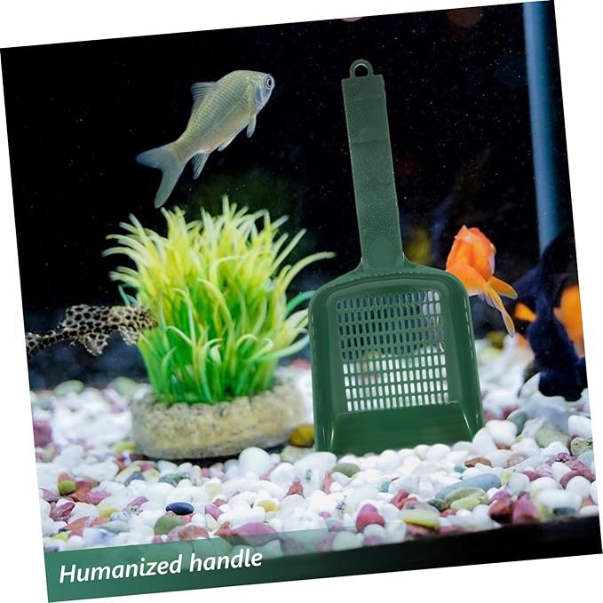 Milisten Multifunctional Fish Tank Sand Shovel Portable Plastic Cleaning Scoop for Aquariums for Gravel Sediment Removal Elegant Design for Tidy Environment Planted and Sand Tanks