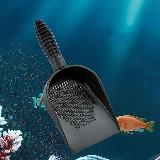 Fish Tank Sand Shovel Aquarium Sand Scoop Multifunctional Detachable Handle Cleaning Tool for Fish Tank Cat Litter Box Beach Play PVC Material