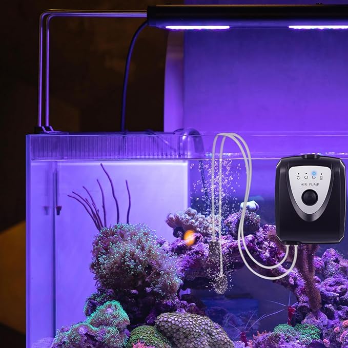Tofficu Aquarium Air Pump Air Pump Aquarium Solar Pump Sets Oxygenation Equipment for Fish Tank Garden Pond Portable