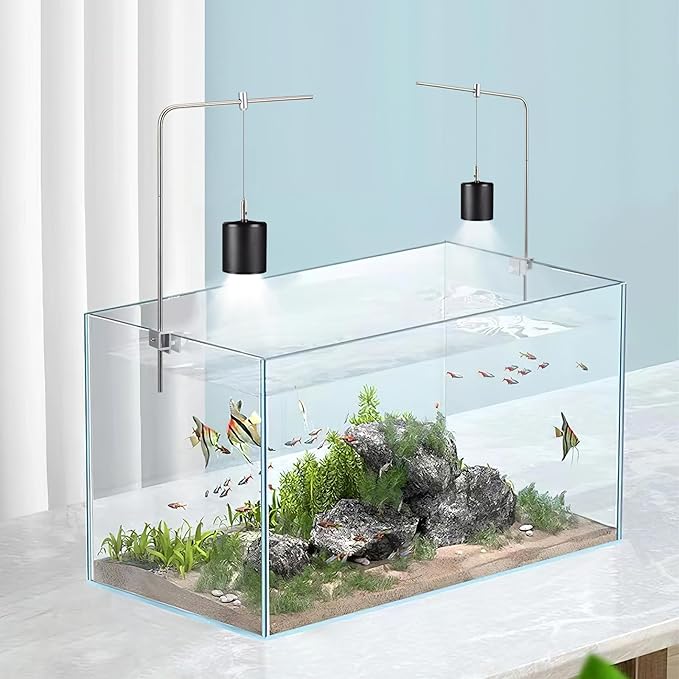 Alipis Adjustable Aquarium Light Stand Rack for Fish Tanks 15.74X9.84X0.19In Hanging Bracket for Aquarium Light Mount and Aquatic Plant Lighting Holder