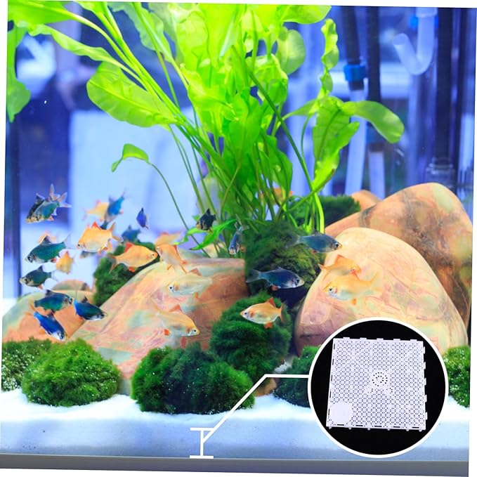 BESPORTBLE 10pcs Aquarium Filtering Plates Durable Sand Dividing Boards for Fish Tank Isolation Multi Design for Enhanced Water Permeability Easy DIY Setup for Optimal Aquascaping