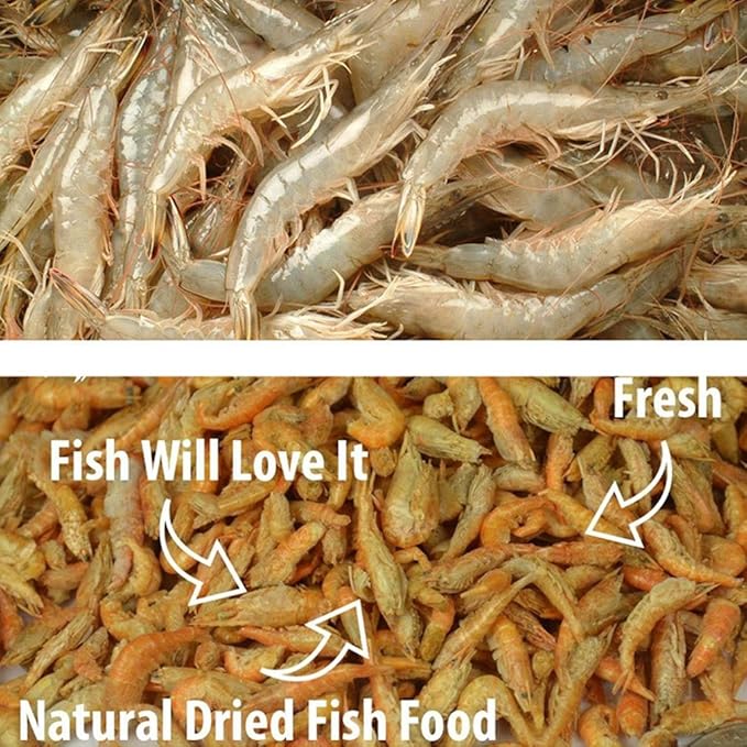 2000ml Turtle Food Freeze Dried Krill Aquarium Pond Fish Food Floating Shrimp Carnivore Koi Tropical Cichlid Turtle Feed (2000ml)