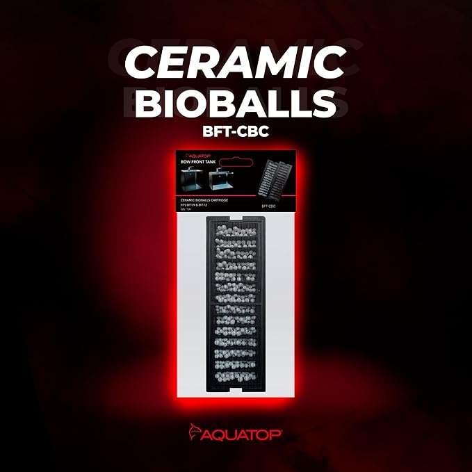 Aquatop Premium Ceramic Bioballs Cartridge for BFT-08 & BFT-13 Tanks – Enhances Biological Filtration and Water Quality, BFT-CBC