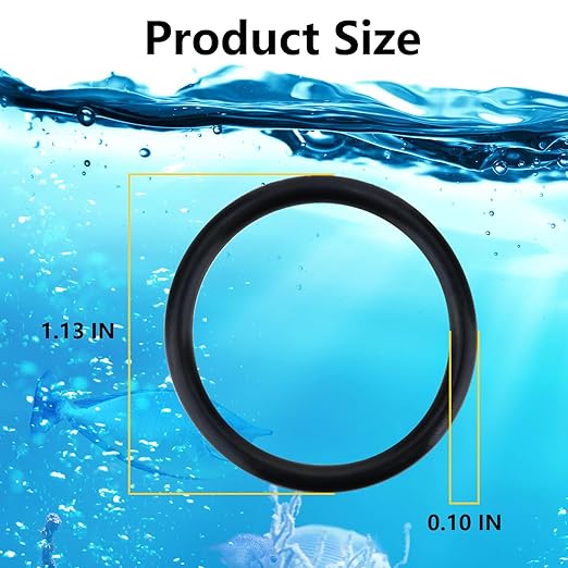 A20212 A-20212 Top Cover Click-Fit O-Ring, Compatible with FX4 FX5 FX6 Aquarium Fish Tank Seal Gasket Ring, Rubber Sealing Washer Replacement Ring for Prevent Leakage(4PCS)