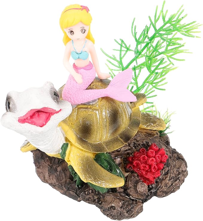 5pcs Fish Tank Landscaping Sand Table Mermaid Prop Aquarium Decor Aquarium Mermaid Ornament Fairy Garden Ornament Fish Tank Decor Tabletop Decor Betta Fish Fak