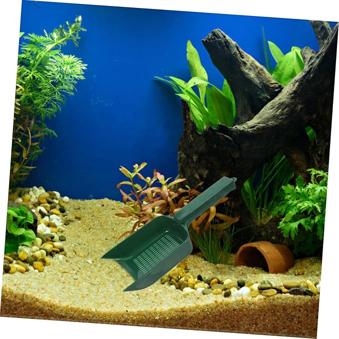 GANAZONO Multifunctional Fish Tank Sand Shovel for Efficient Aquarium Cleaning Ergonomic Design for Gravel and Sediment Removal Plastic Handheld Tool for All Fish Tanks
