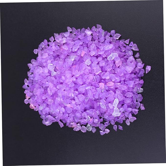 GARVALON 2pcs Colored Glass Colored Sand for Landscape and Fish Tank Decor Decorative Sand Safe for Aquariums and Flowerpots