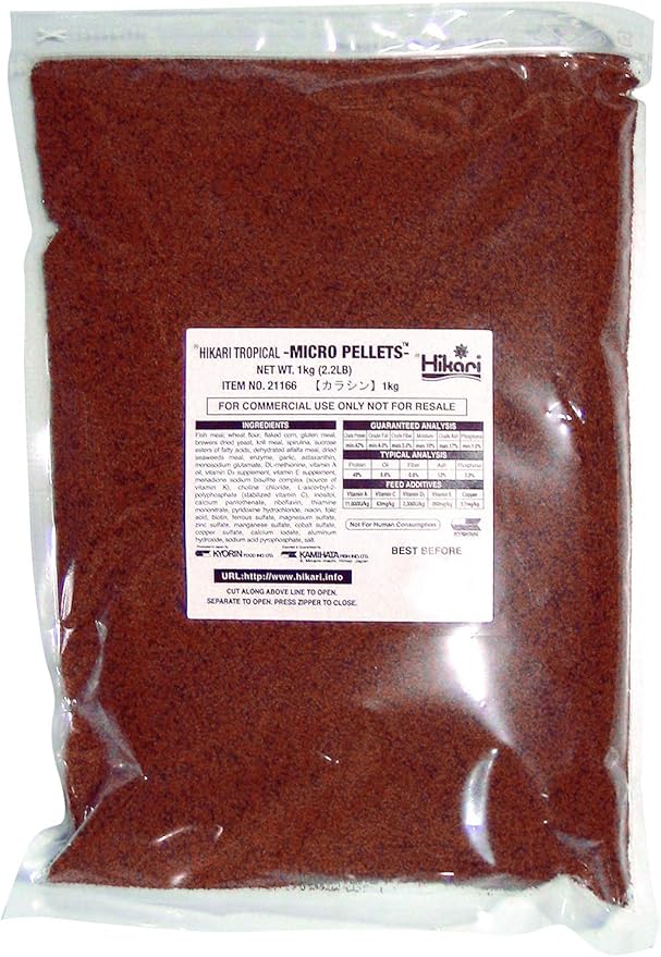 Hikari Tropical Semi-Floating Micro Pellets Fish Food, 2.2 lb (1kg)
