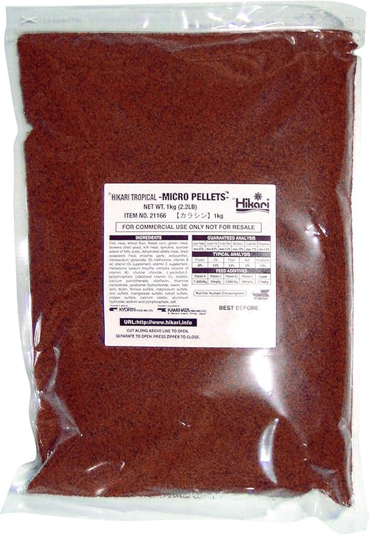 Hikari Tropical Semi-Floating Micro Pellets Fish Food, 2.2 lb (1kg)