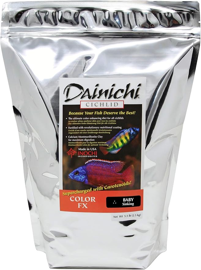 Dainichi Cichlid Food - Color FX Sinking Baby Pellet - 5.5 lbs