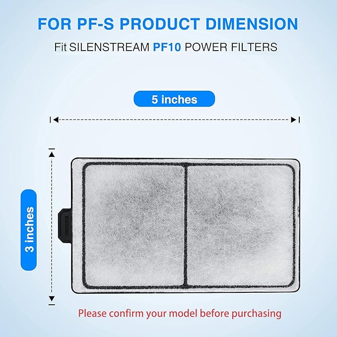 HiTauing 12 Packs PF-S Filter Cartridge for PF10 Power Filters, ONLY fit to Model PF10 Power Filters