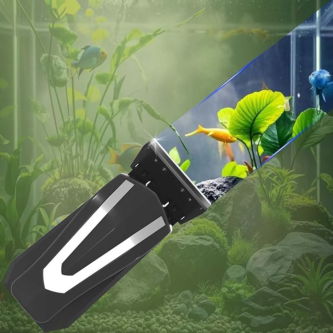 Carefree Fish Aquarium Starship Troopers Magnetic Cleaner Stainless Steel Blades 4Pcs for Size S