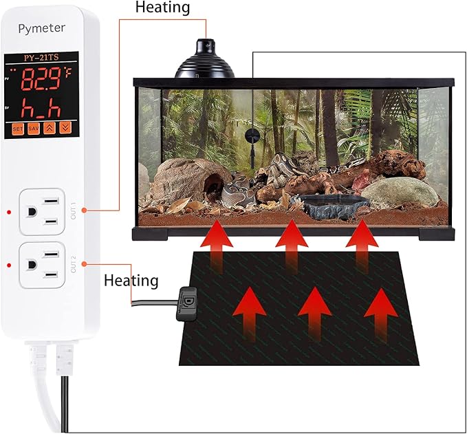Aquarium Heater Thermostat Temperature Controller Heating and Cooling Freshwater Saltwater Aquarium