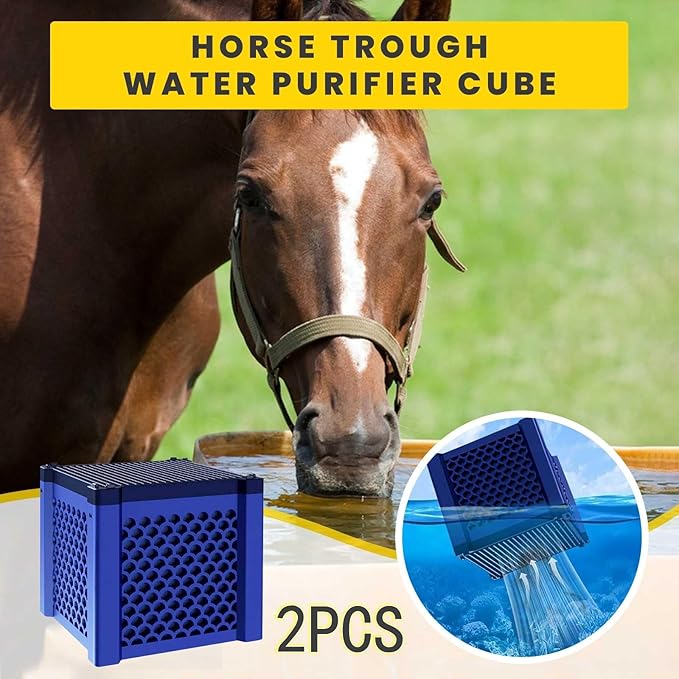 2pcs Cubic Water Trough Filter for Honeycomb Charcoal Activated Carbon Media, Suitable for Fish Tanks, Ponds, Livestock Tanks & Aquarium Purifiers